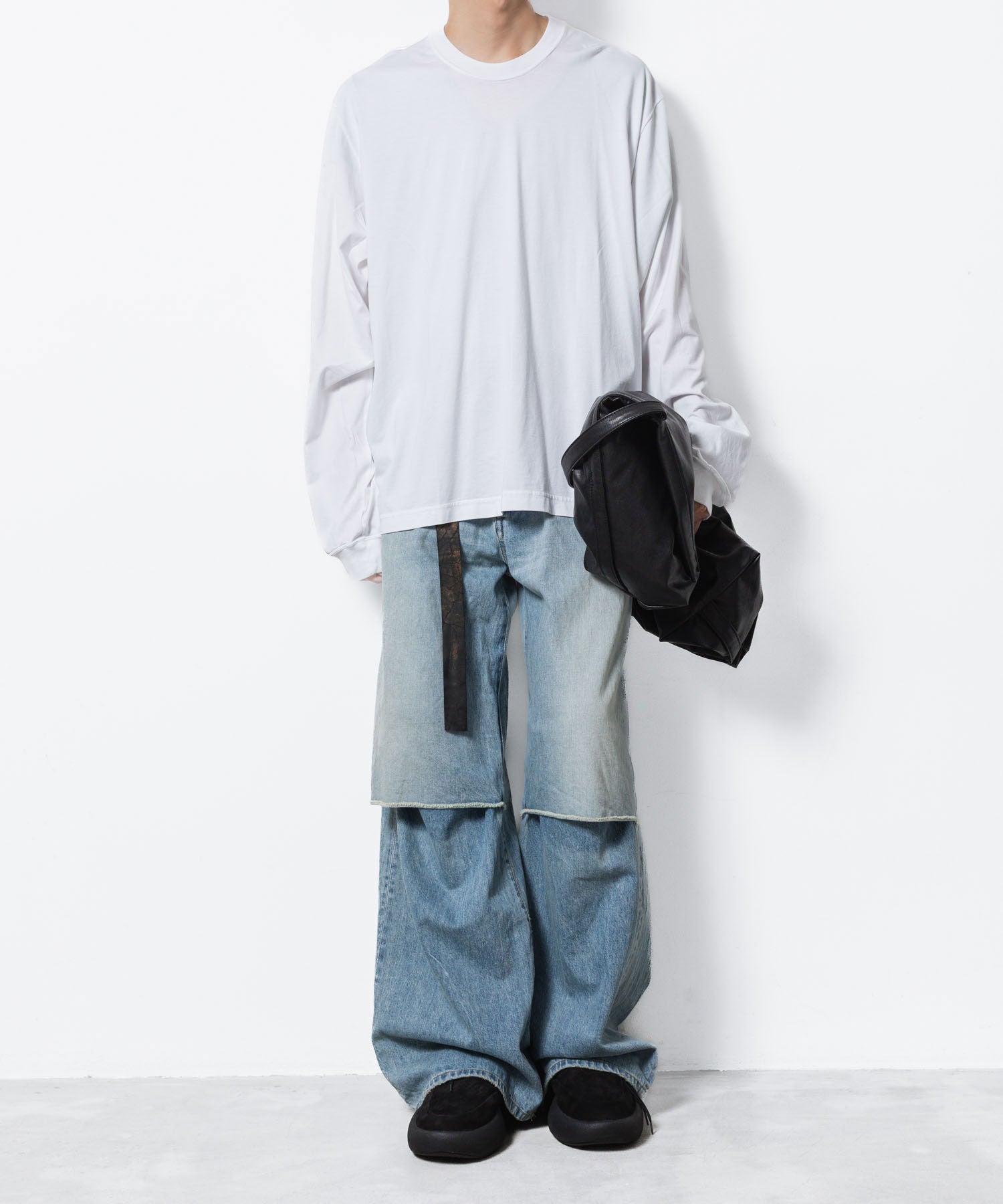 VEIN ヴェインの11OZ DENIM CUT OFF BAGGY TROUSERS - L.NAVYの公式通販サイトsession福岡セレクトショップ