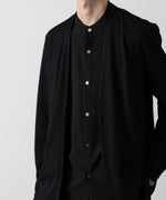 画像をギャラリービューアに読み込む, ATTACHMENT アタッチメントのPE STRETCH RIB COLLARLESS CARDIGAN - BLACK 公式通販サイトsession福岡セレクトショップ
