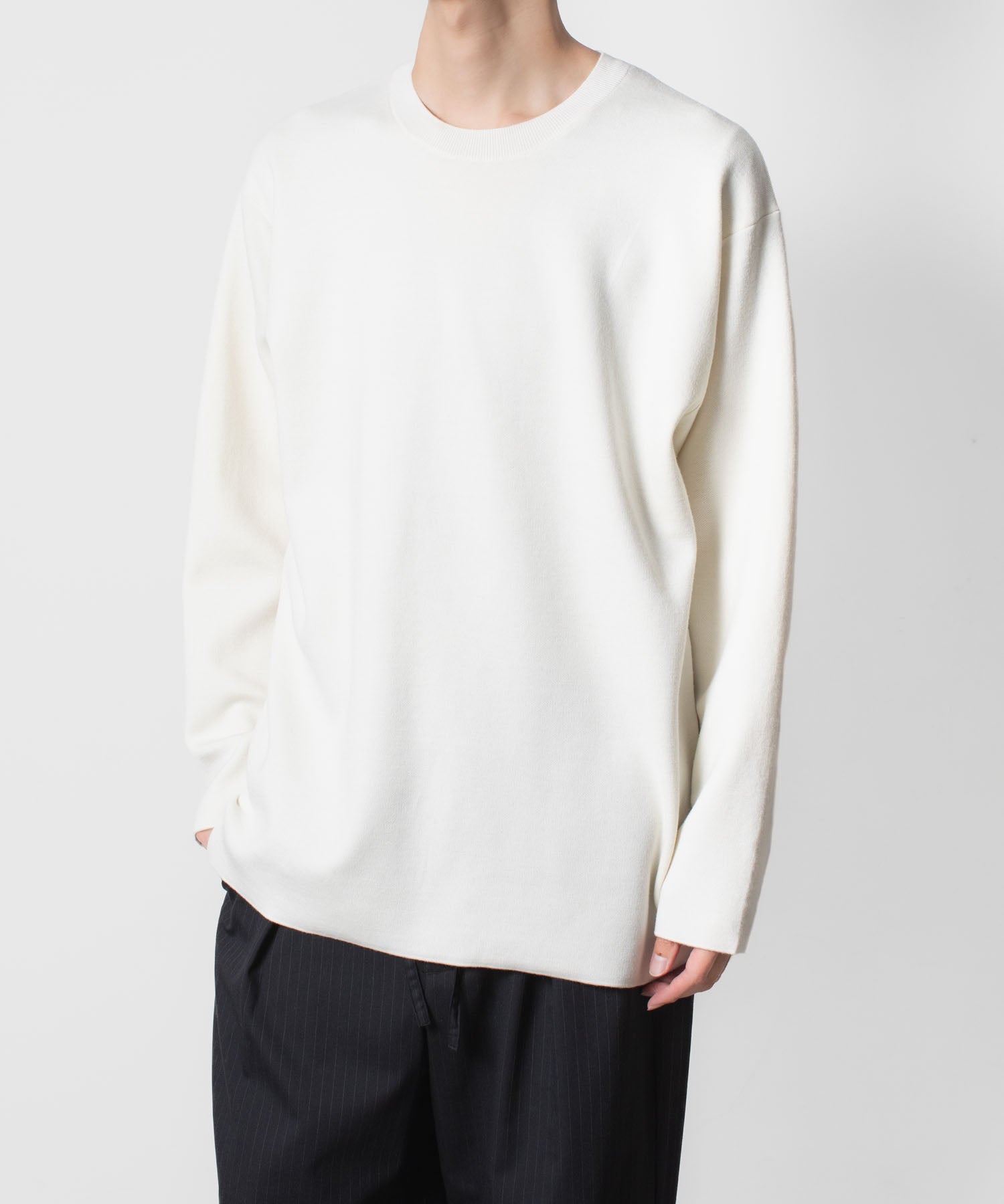 ATTACHMENT アタッチメントのWOxPE DOUBLE FACE KNIT CREW NECK PULLOVER - OFF WHITEの公式通販サイトsession福岡セレクトショップ