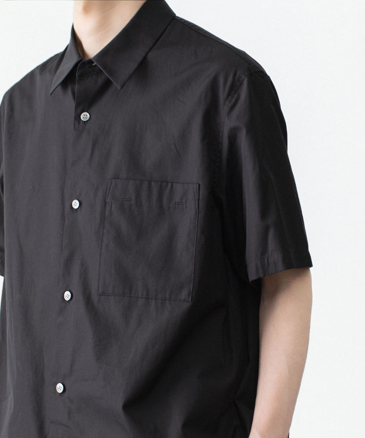 ATTACHMENT アタッチメントの140/2 GIZA BROAD S/S SHIRT - BLACKの公式通販サイトsession福岡セレクトショップ