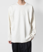 画像をギャラリービューアに読み込む, ATTACHMENT アタッチメントのWOxPE DOUBLE FACE KNIT CREW NECK PULLOVER - OFF WHITEの公式通販サイトsession福岡セレクトショップ
