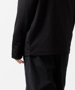 画像をギャラリービューアに読み込む, ATTACHMENT アタッチメントのCOTTON DOUBLE FACE SLIM FIT L/S TEE - BLACK  公式通販サイトsession福岡セレクトショップ
