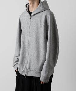 ATTACHMENT アタッチメントのCO/PE DOUBLE KNIT ZIP UP HOODIE - X.GRAY 公式通販サイトsession福岡セレクトショップ