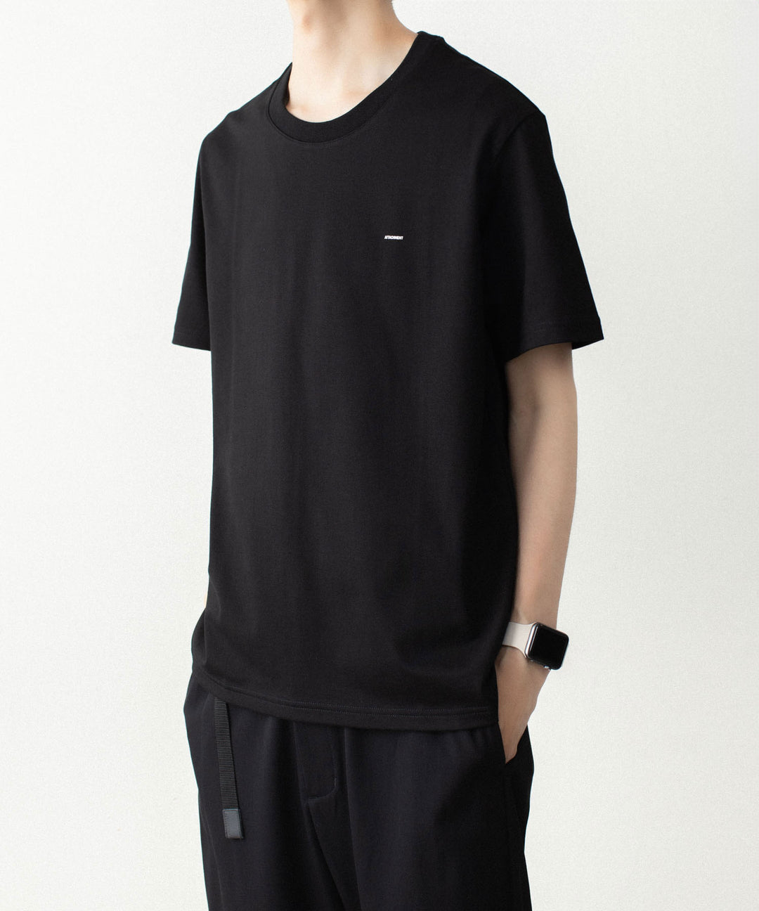 ATTACHMENT アタッチメントの100//3 JERSEY LOGO S/S TEE - BLACKの公式通販サイトsession福岡セレクトショップ