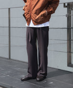 画像をギャラリービューアに読み込む, ATTACHMENT アタッチメントのPE STRETCH DOUBLE CLOTH BELTED STRAIGHT TROUSERS - D.BROWNの公式通販サイトsession福岡セレクトショップ
