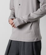 画像をギャラリービューアに読み込む, ATTACHMENT アタッチメントのSVIN CO RIB HENLEY NECK L/S TEE - GRAY 公式通販サイトsession福岡セレクトショップ
