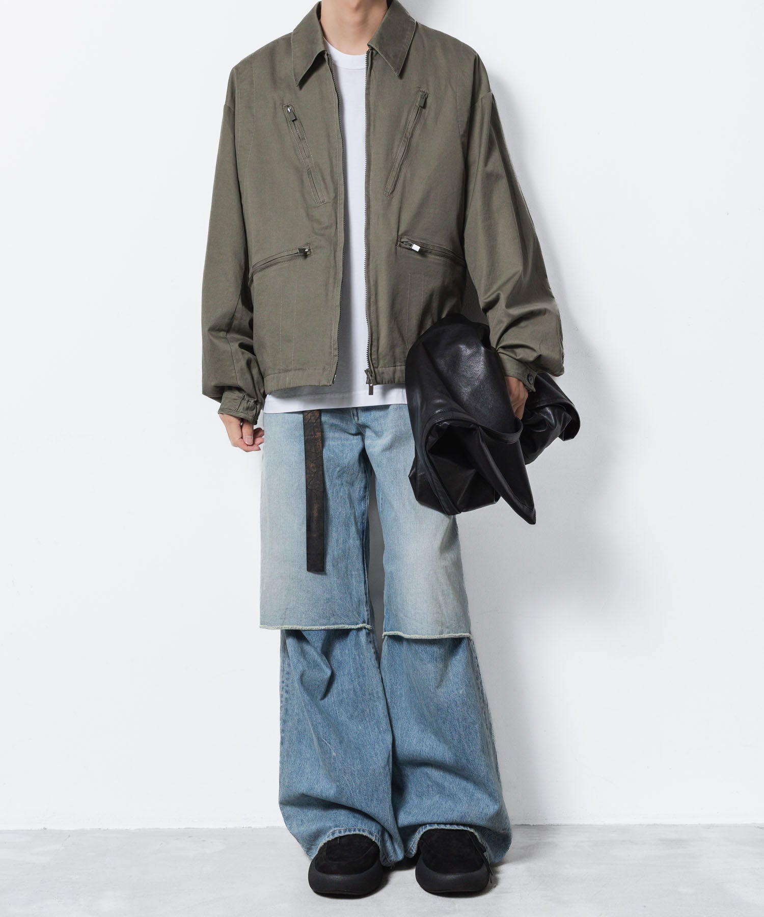VEIN ヴェインの11OZ DENIM CUT OFF BAGGY TROUSERS - L.NAVYの公式通販サイトsession福岡セレクトショップ