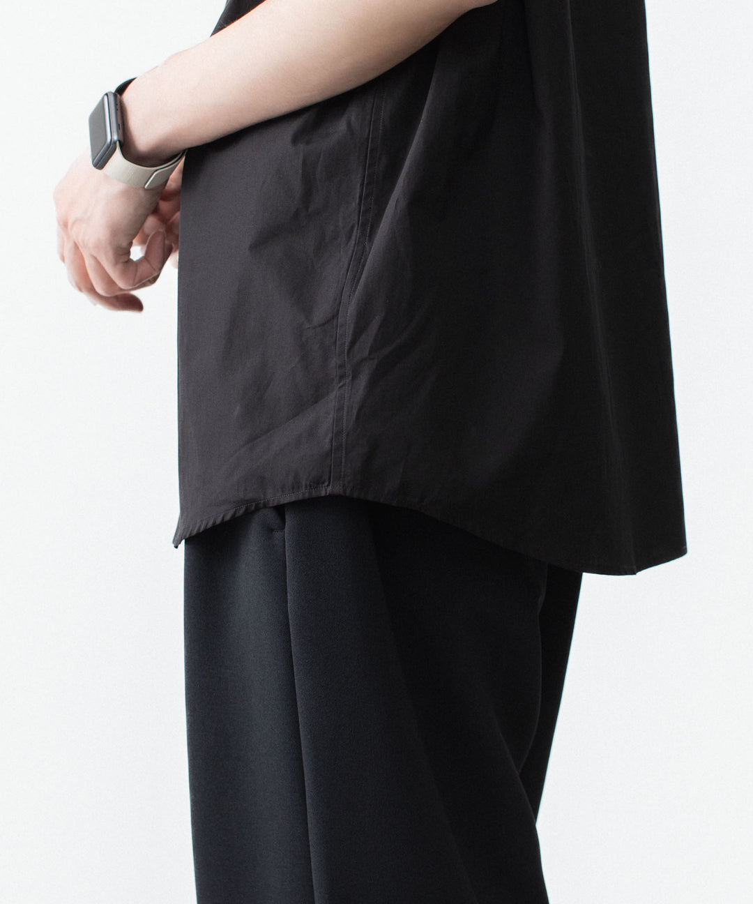 ATTACHMENT アタッチメントの140/2 GIZA BROAD S/S SHIRT - BLACKの公式通販サイトsession福岡セレクトショップ