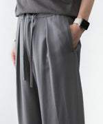 画像をギャラリービューアに読み込む, ATTACHMENT アタッチメントの2/90 WO TWIST TWILL EASY TROUSERS - GRAYの公式通販サイトsession福岡セレクトショップ
