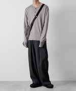 画像をギャラリービューアに読み込む, ATTACHMENT アタッチメントのSVIN CO RIB HENLEY NECK L/S TEE - GRAY 公式通販サイトsession福岡セレクトショップ
