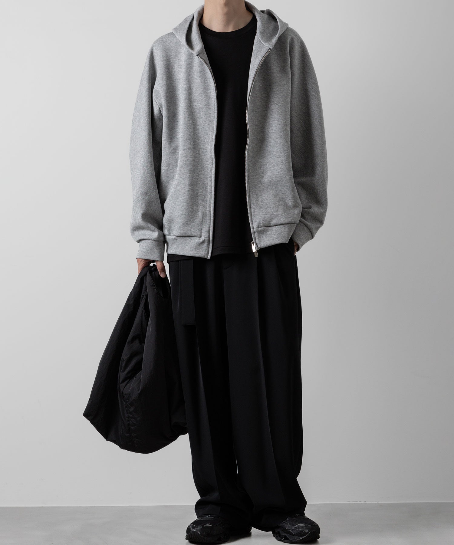 ATTACHMENT アタッチメントのCO/PE DOUBLE KNIT ZIP UP HOODIE - X.GRAY 公式通販サイトsession福岡セレクトショップ