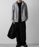 画像をギャラリービューアに読み込む, ATTACHMENT アタッチメントのCO/PE DOUBLE KNIT ZIP UP HOODIE - X.GRAY 公式通販サイトsession福岡セレクトショップ
