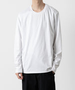 画像をギャラリービューアに読み込む, ATTACHMENT アタッチメントのCOTTON DOUBLE FACE SLIM FIT L/S TEE - WHITE  公式通販サイトsession福岡セレクトショップ
