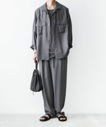 画像をギャラリービューアに読み込む, ATTACHMENT アタッチメントの2/90 WO TWIST TWILL EASY TROUSERS - GRAYの公式通販サイトsession福岡セレクトショップ

