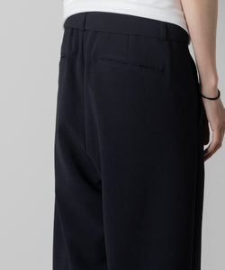 ATTACHMENT アタッチメントのPE STRECH DOUBLE CLOTH BELTED TAPERD FIT TROUSERS - NAVYの公式通販サイトsession福岡セレクトショップ