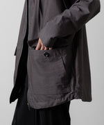 画像をギャラリービューアに読み込む, ATTACHMENT アタッチメントのWO/NY VOILE ZIP UP HOODED JACKET - GRAY 公式通販サイトsession福岡セレクトショップ
