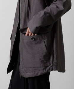 ATTACHMENT アタッチメントのWO/NY VOILE ZIP UP HOODED JACKET - GRAY 公式通販サイトsession福岡セレクトショップ