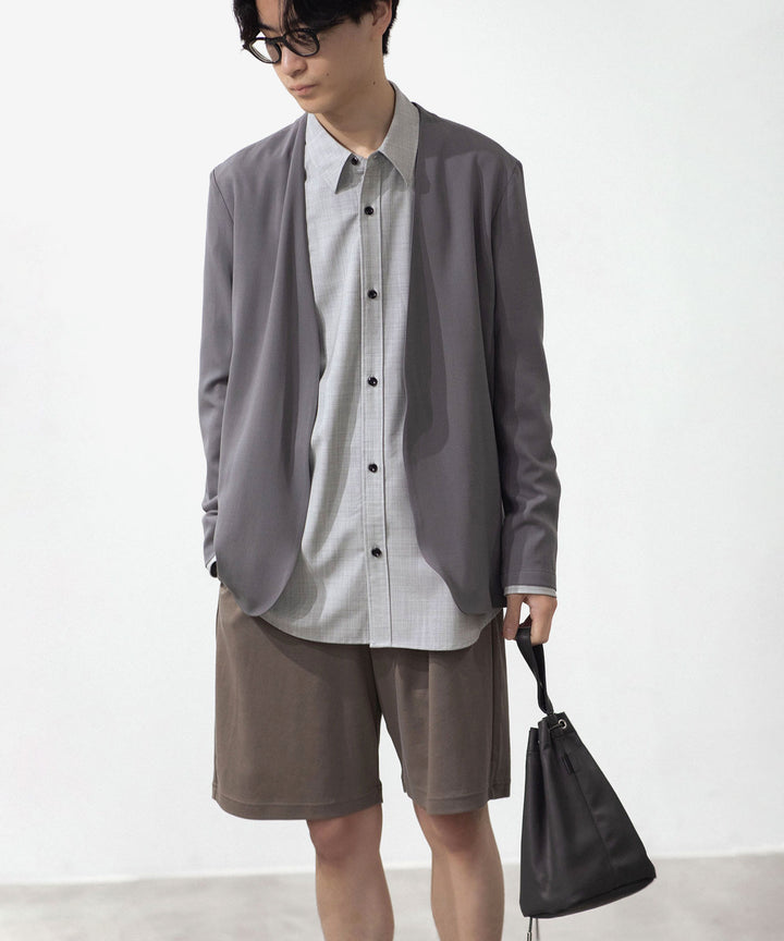 ATTACHMENT アタッチメントのCOTTON DOUBLE FACE EASY SHORTS - KHAKI GRAYの公式通販サイトsession福岡セレクトショップ