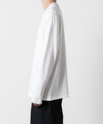 画像をギャラリービューアに読み込む, ATTACHMENT アタッチメントのCOTTON DOUBLE FACE SLIM FIT L/S TEE - WHITE  公式通販サイトsession福岡セレクトショップ
