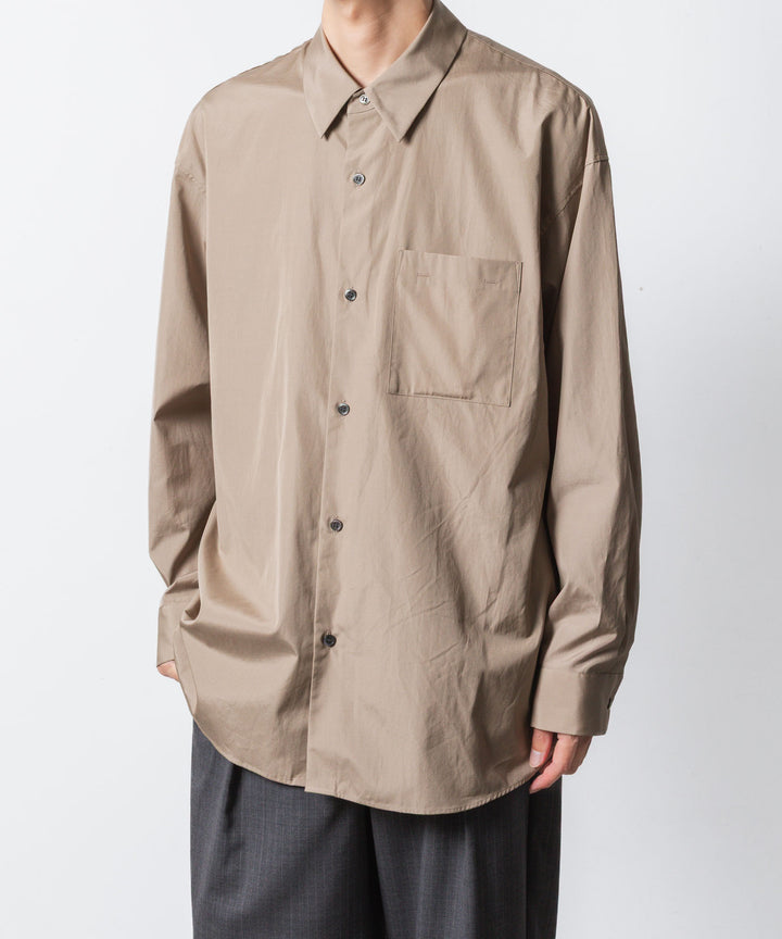 ATTACHMENT アタッチメントの140/2 GIZA BROAD L/S SHIRT - CAMELの公式通販サイトsession福岡セレクトショップ