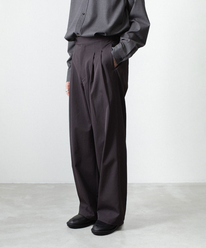 ATTACHMENT アタッチメントのPE/CO/LI DRY TWILL WIDE TROUSERS - BLACKの公式通販サイトsession福岡セレクトショップ