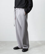 画像をギャラリービューアに読み込む, ATTACHMENT アタッチメントのPE STRETCH DOUBLE CLOTH BELTED STRAIGHT TROUSERS - L.GRAYの公式通販サイトsession福岡セレクトショップ
