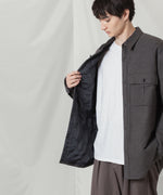 画像をギャラリービューアに読み込む, ATTACHMENT アタッチメントのRY/CO/SI FLANNEL PADDING L/S SHIRT - D.GRAYの公式通販サイトsession福岡セレクトショップ
