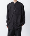 【 ATTACHMENT 】140/2 GIZA BROAD BANDCOLLAR L/S SHIRT - BLACK