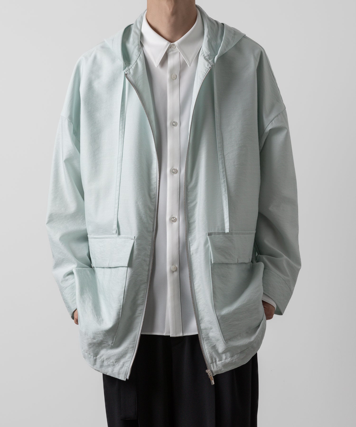 ATTACHMENT アタッチメントのWO/NY VOILE ZIP UP HOODED JACKET - L.GREEN 公式通販サイトsession福岡セレクトショップ