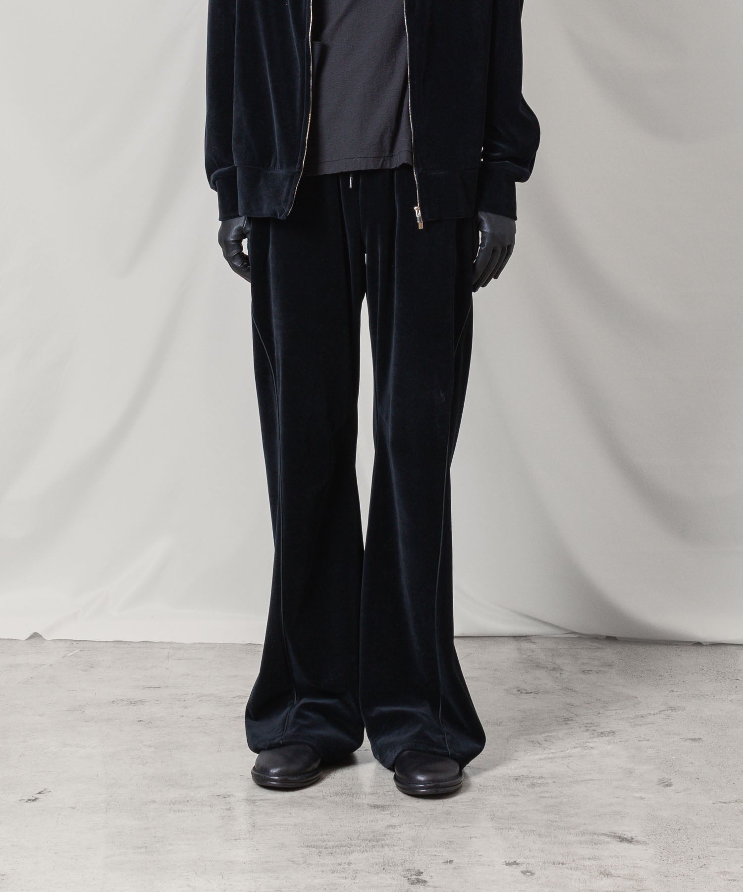 ATTACHMENT アタッチメントのCO/PE VELOR JERSEY TRACK JACKET - BLACKの公式通販サイトsession福岡セレクトショップ