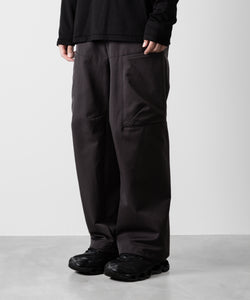 ATTACHMENT アタッチメントのNY/CO TWILL WIDE CARGO TROUSERS - D.GRAY 公式通販サイトsession福岡セレクトショップ