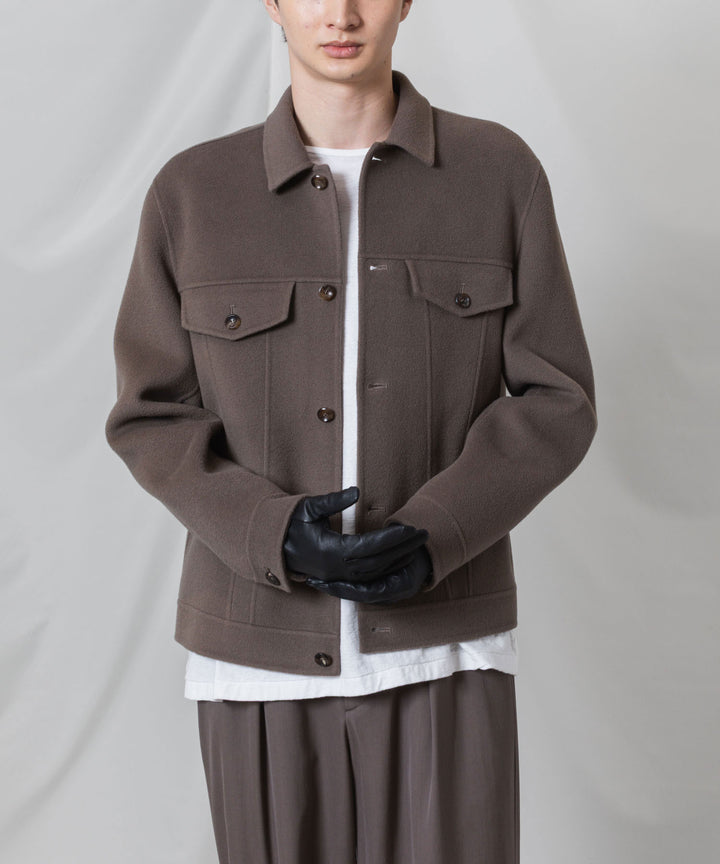 ATTACHMENT アタッチメントのWO/CA DOUBLE FACE BEAVER TRACKER JACKET - KHAKI GRAYの公式通販サイトsession福岡セレクトショップ