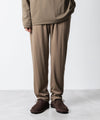 【 ATTACHMENT 】1/60 WOOL SMOOTH SLIM FIT LOUNGE TROUSERS - CAMEL