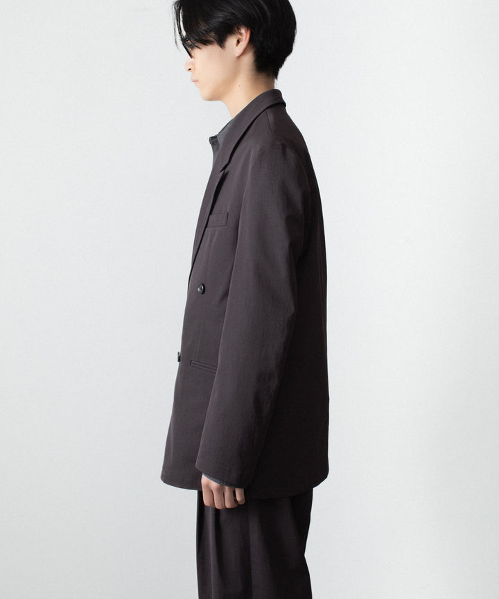 ATTACHMENT アタッチメントのPE/CO/LI DRY TWILL DOUBLE-BREASTED JKT - BLACKの公式通販サイトsession福岡セレクトショップ