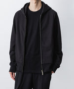 画像をギャラリービューアに読み込む, ATTACHMENT / EXCLUSIVE ITEMアタッチメントのCO STRECH TERRY ZIP UP HOODIE - BLACKの公式通販サイトsession福岡セレクトショップ
