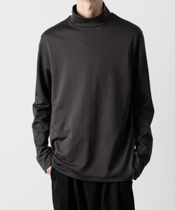 ATTACHMENT アタッチメントのCOTTON DOUBLE FACE SLIM FIT HIGHNECK L/S TEE - D.GRAY 公式通販サイトsession福岡セレクトショップ