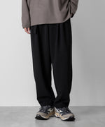 画像をギャラリービューアに読み込む, ATTACHMENT アタッチメントのPE STRETCH DOUBLE CLOTH BELTED TAPERED FIT TROUSERS - BLACK 公式通販サイトsession福岡セレクトショップ
