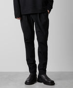 画像をギャラリービューアに読み込む, ATTACHMENT アタッチメントのNY/CO STRETCH JERSEY REGULAR FIT EASY TROUSERS - BLACK 公式通販サイトsession福岡セレクトショップ
