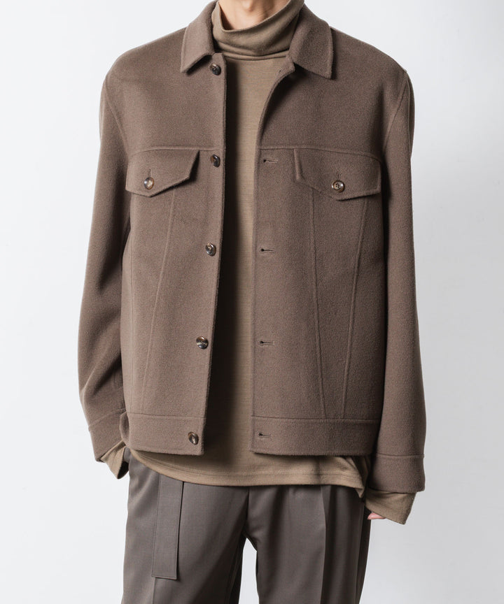 ATTACHMENT アタッチメントのWO/CA DOUBLE FACE BEAVER TRACKER JACKET - KHAKI GRAYの公式通販サイトsession福岡セレクトショップ