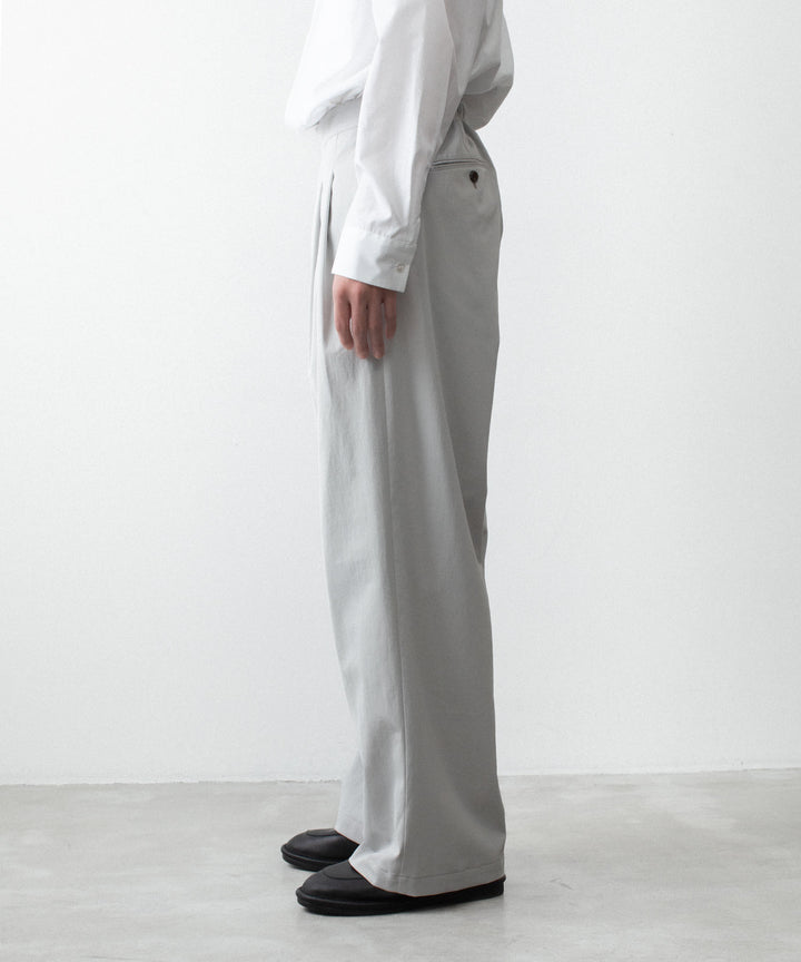 ATTACHMENT アタッチメントのPE/CO/LI DRY TWILL WIDE TROUSERS - L.GRAYの公式通販サイトsession福岡セレクトショップ