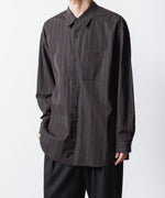 画像をギャラリービューアに読み込む, ATTACHMENT アタッチメントのCU/CO STRIPE TWILL L/S SHIRT - S.GRAYの公式通販サイトsession福岡セレクトショップ
