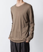画像をギャラリービューアに読み込む, ATTACHMENT アタッチメントの1/60 WOOL SMOOTH SLIM FIT L/S TEE - CAMELの公式通販サイトsession福岡セレクトショップ
