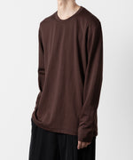 画像をギャラリービューアに読み込む, ATTACHMENT アタッチメントのCOTTON DOUBLE FACE SLIM FIT L/S TEE - BORDEAUX  公式通販サイトsession福岡セレクトショップ
