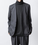 画像をギャラリービューアに読み込む, ATTACHMENT アタッチメントのT/W/SI STRETCH GABARDINE COLLARLESS JKT - S.GRAYの公式通販サイトsession福岡セレクトショップ

