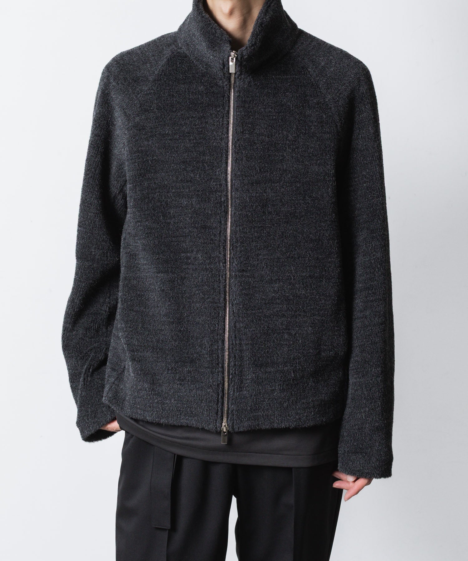 ATTACHMENT アタッチメントのWO/ALPACA BOA ZIP UP BLOUSON - D.GRAYの公式通販サイトsession福岡セレクトショップ