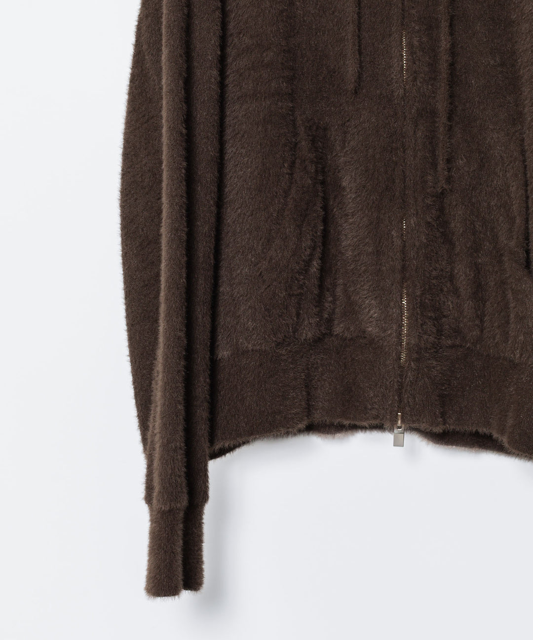 VEIN ヴェインのMALL YARN JERSEY ZIP UP HOODIE - BROWNの公式通販サイトsession福岡セレクトショップ