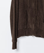 画像をギャラリービューアに読み込む, VEIN ヴェインのMALL YARN JERSEY ZIP UP HOODIE - BROWNの公式通販サイトsession福岡セレクトショップ
