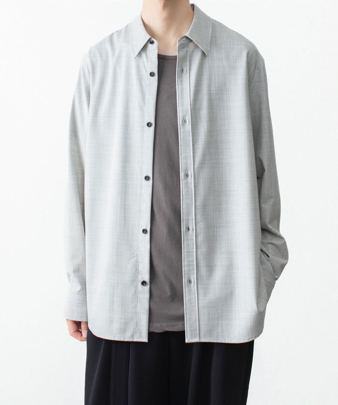 ATTACHMENT アタッチメントのWO/TA STRETCH TRO L/S SHIRT - X.GRAYの公式通販サイトsession福岡セレクトショップ