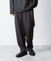 【 ATTACHMENT 】COTTON DOUBLE FACE LOUNGE TROUSERS - D.GRAY
