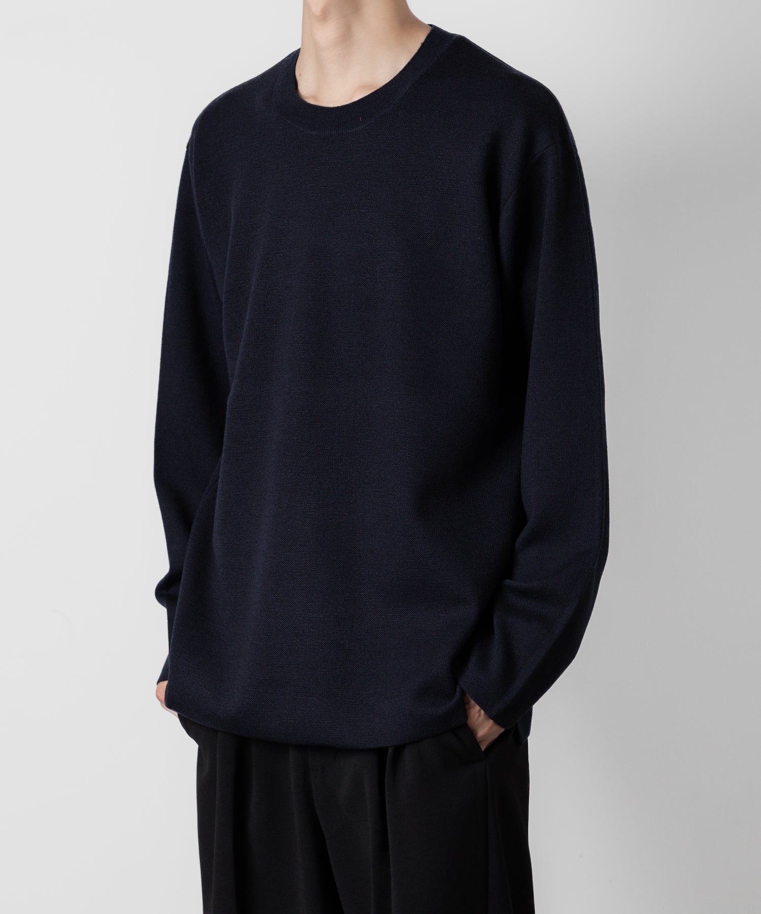 ATTACHMENT アタッチメントのWOxPE DOUBLE FACE KNIT CREWNECK PULLOVER L/S - NAVY 公式通販サイトsession福岡セレクトショップ